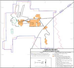 Gibellini Project, Nevada Vanadium Property Map 1