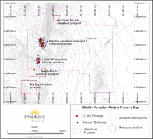 Gibellini Project, Nevada Vanadium Property Map 2